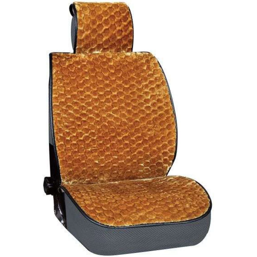 Меховая накидка сиденья SKYWAY защитная накидка на спинку сидения автомобиля сималенд