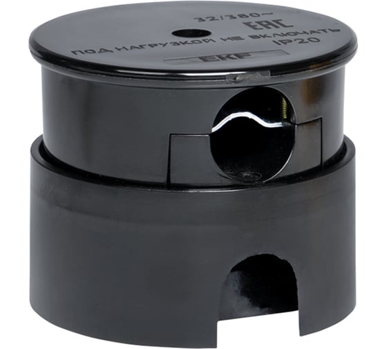 Изображение товара Разъем EKF РШ-ВШ 32А 380В 3P+PE ОУ карболитовый черный PROxima AS-380-O-04