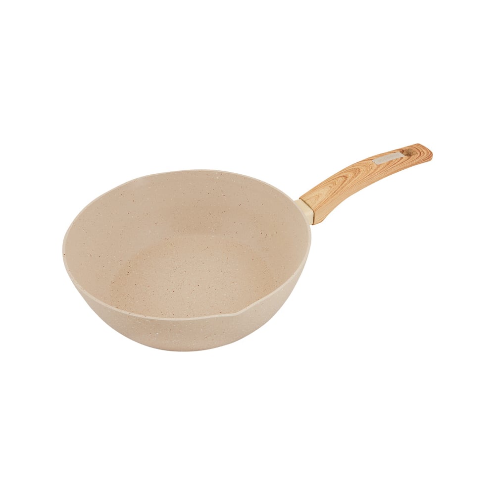 Изображение товара Сковорода с антипригарным покрытием appetite глубокая, 20 см, cream stone CR2201
