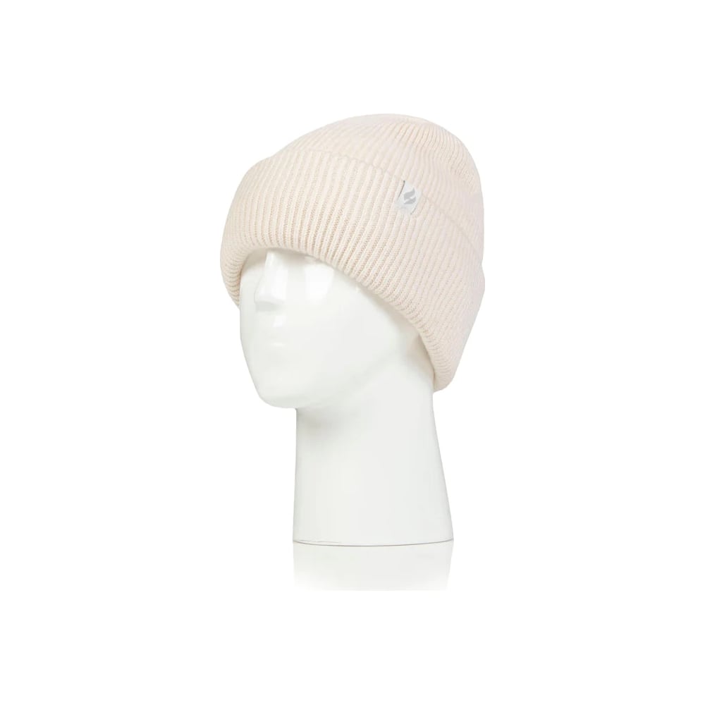 Изображение товара Женская зимняя термошапка Heat Holders VERMONT с отворотом кремовая