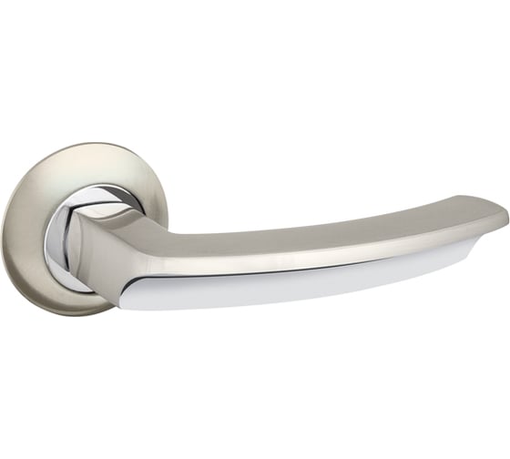 Изображение товара Раздельная ручка Fuaro ALFA AR SN/CP-3 матовый ник/хром, квадрат 8x140 мм, стяжки M4 10х50х50 35657