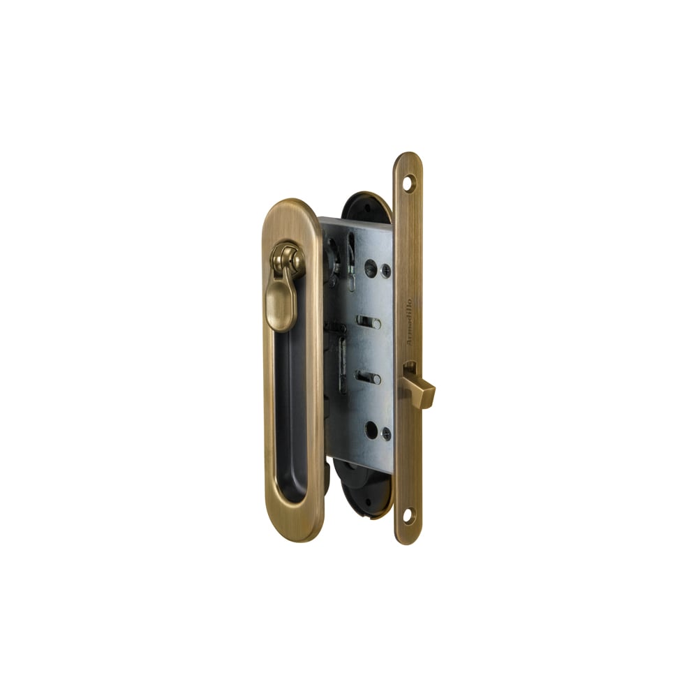 ручка для раздвижных дверей с механизмом sh011 bk wab 11 матовая бронза Набор для раздвижных дверей Armadillo