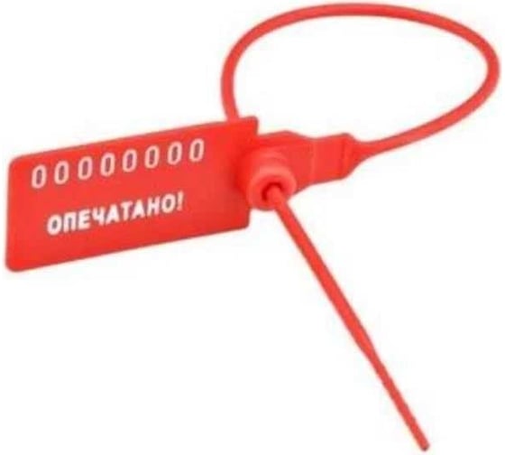 Изображение товара Пластиковая пломба HLT Универсал-385x22 100шт./уп.-красный 084-07-520