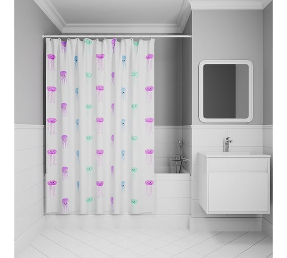 Изображение товара Штора для ванной IDDIS 200x180 см, полиэстер BO03P18i11