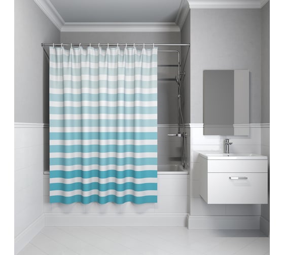 Изображение товара Штора для ванной IDDIS 200x180 см, полиэстер BR01P18i11