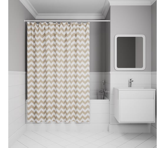 Изображение товара Штора для ванной IDDIS 200x180 см, полиэстер BR03P18i11