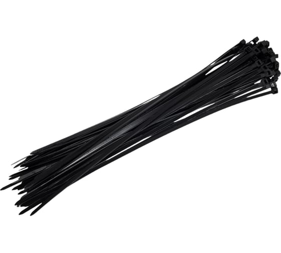 Изображение товара Хомут-стяжка РОССНА 3.6x250  мм, черный, пластиковый, 100 шт. Р860811