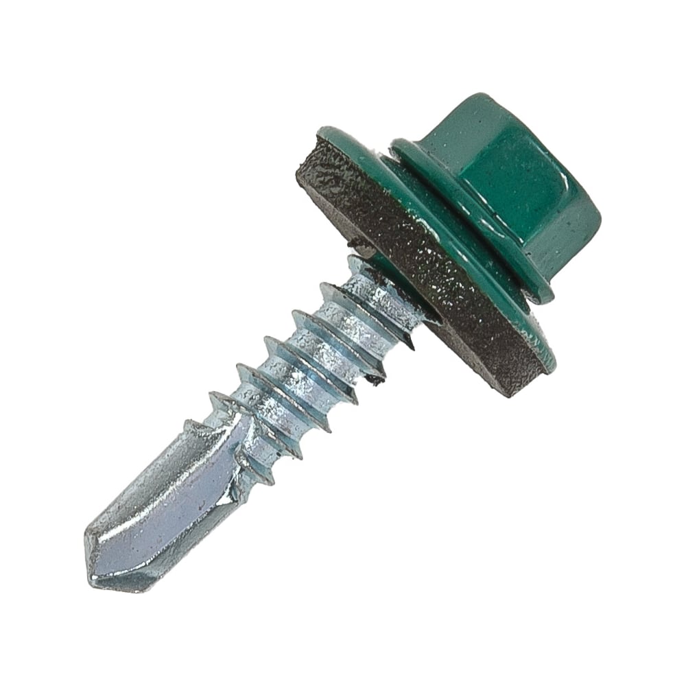 Изображение товара Кровельный саморез 5.5х25 мм зеленый опал RAL 6026, 250 шт.