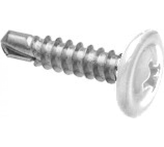 Изображение товара Прессшайба крепежная техника белая, 4.2х16 мм, RAL 9003 сверло, 1000 шт. 1000136 БК