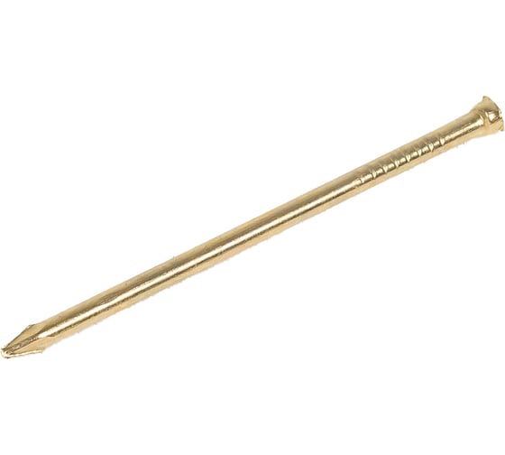 Изображение товара Финишные гвозди Качественный КРЕПЕЖ латунированные, 1,2х30 мм, 350 г 0203004 КЧ