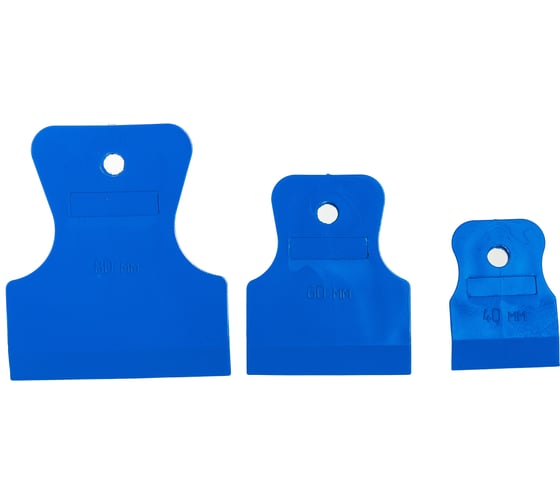 Изображение товара Набор резиновых шпателей КЕДР синие, 3 шт., 40-60-80мм 139-0006 134982