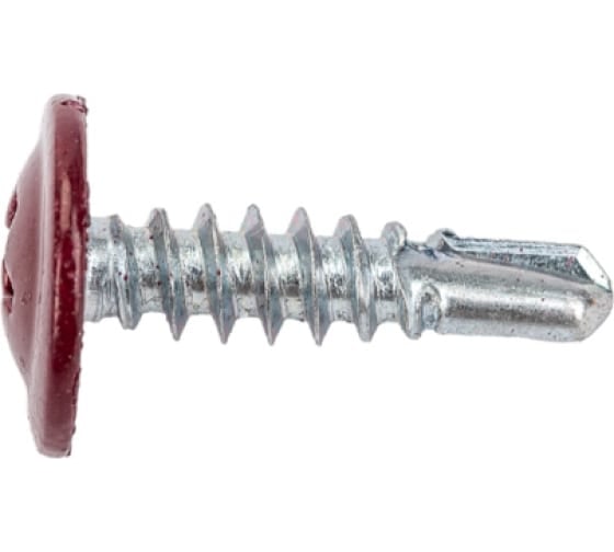 Изображение товара Прессшайба крепежная техника красное вино, 4.2х16 мм, RAL 3005 сверло, 1000 шт. 1000192 БК