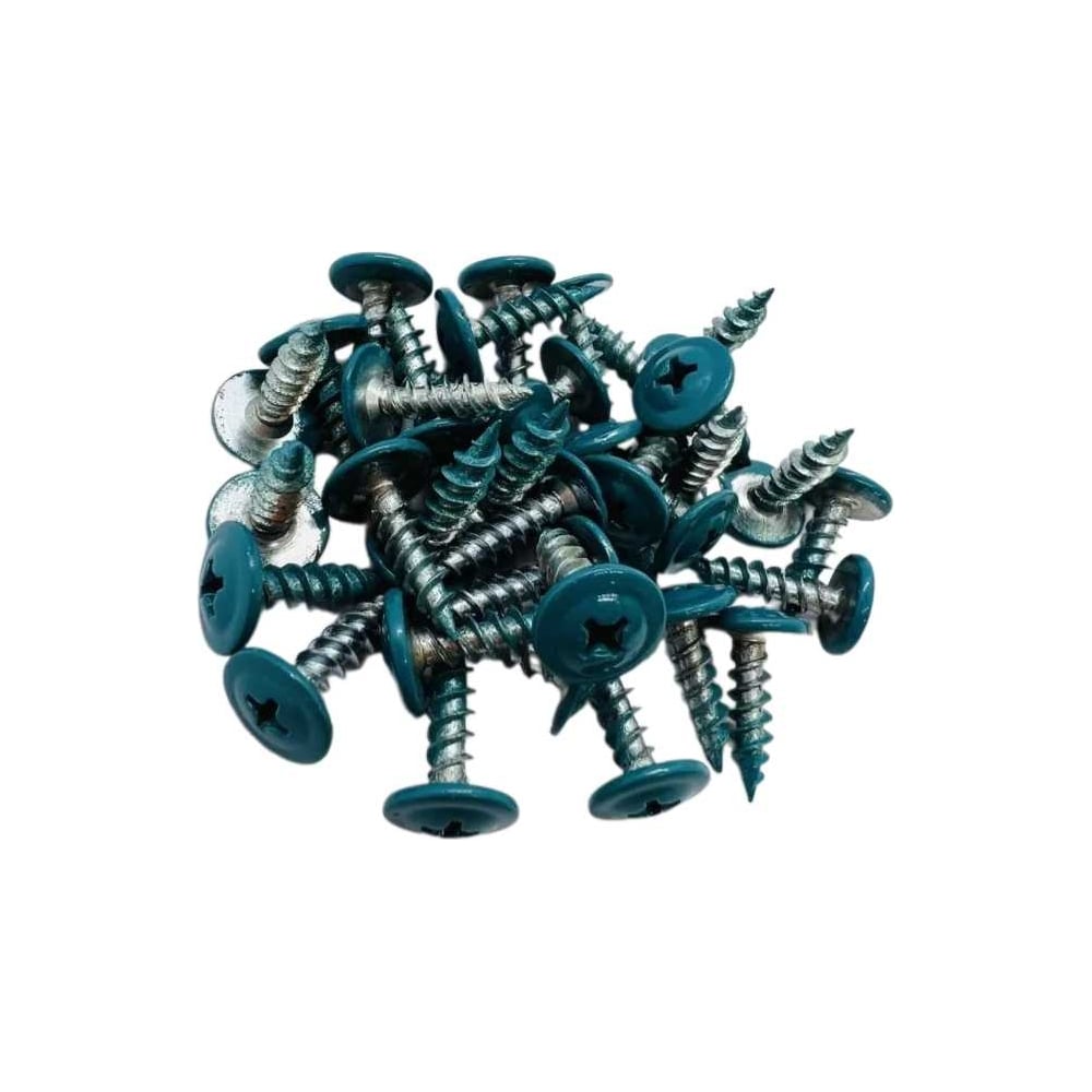 Изображение товара Саморез с прессшайбой 4.2х19 RAL 5021 синяя вода острый Phillips PH2