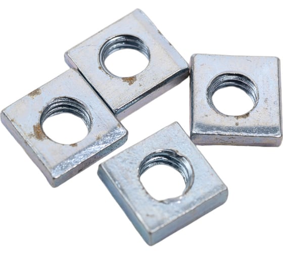 Изображение товара Квадратная гайка крепежная техника DIN 562 М4, цинк, 500 шт. 497314 БК