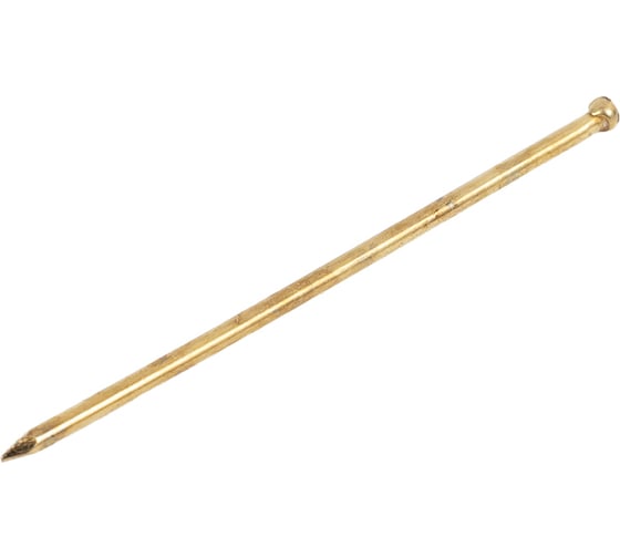 Изображение товара Финишные гвозди Качественный КРЕПЕЖ латунированные, 1,2х40 мм, 250 г 0203006 КЧ