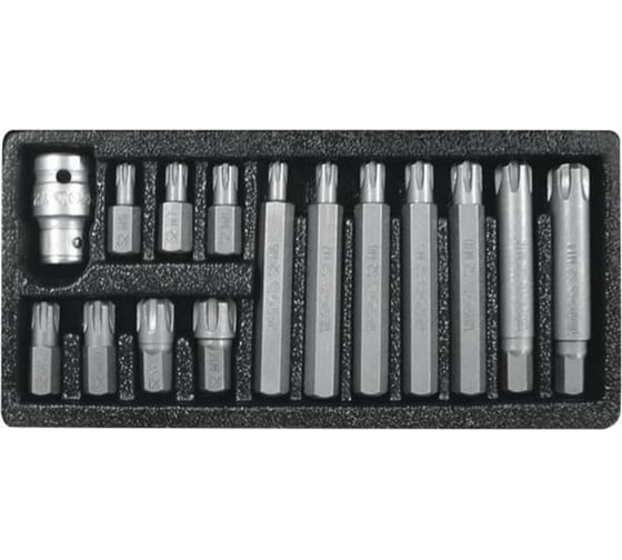 Изображение товара Набор бит RIBE (15 шт; 1/2; М6-М14) YATO YT-0419