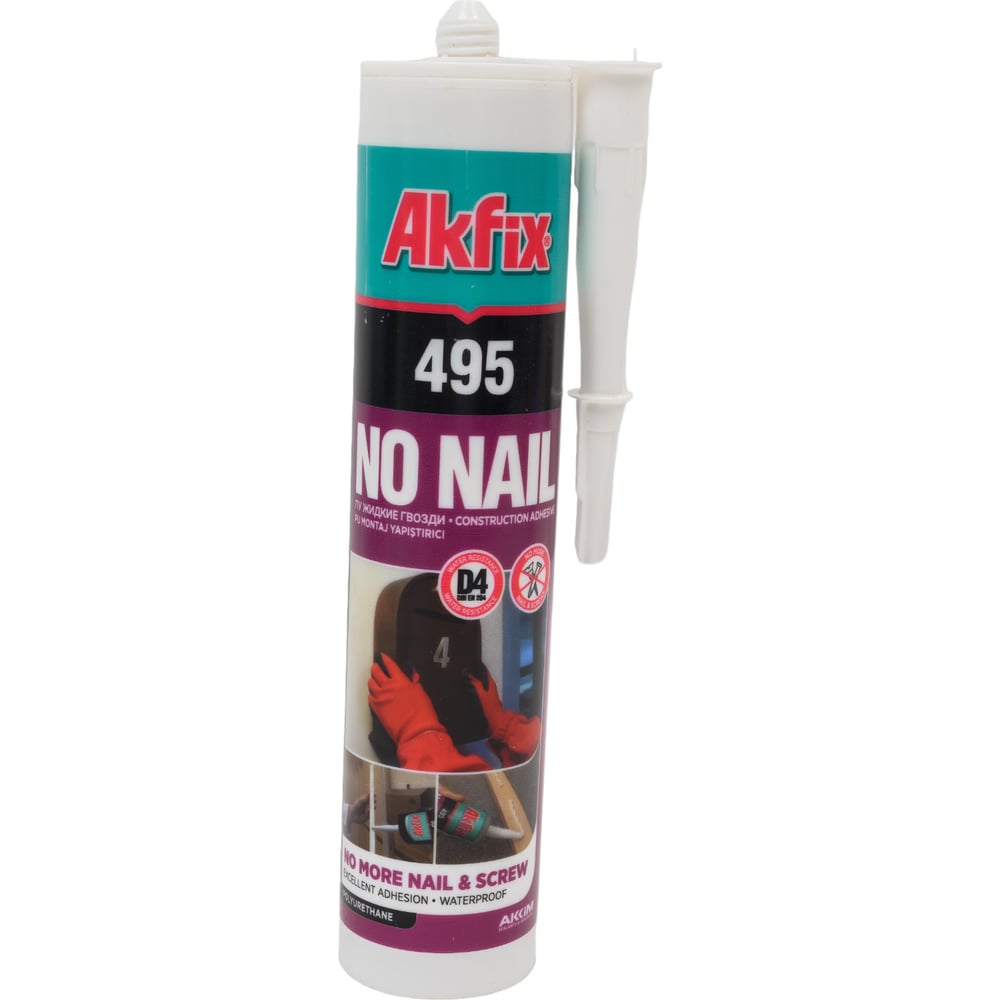 Изображение товара Жидкий гвоздь Akfix 495 ПУ 290 мл бежевый