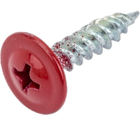 Изображение товара Прессшайба крепежная техника красный рубин, 4.2х19 мм, RAL 3003 острая, 1000 шт. 1000074 БК