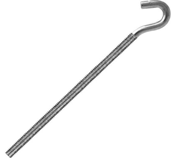 Изображение товара Винт-полукольцо с метрической резьбой крепежная техника 6x100 мм, цинк, 50 шт. 497288 БК