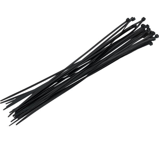 Изображение товара Хомут-стяжка РОССНА 3.6x300 мм, черный, пластиковый, 100 шт. Р860813
