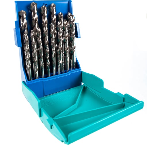 Изображение товара Набор сверл по металлу HSS-G Super DIN 338 RN (25 шт; 1-13 мм) Heller TD21964