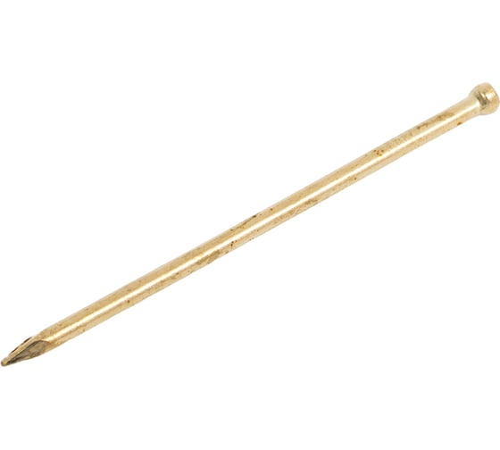 Изображение товара Финишные гвозди Качественный КРЕПЕЖ латунированные, 1,4х40 мм, 250 г 0203012 КЧ