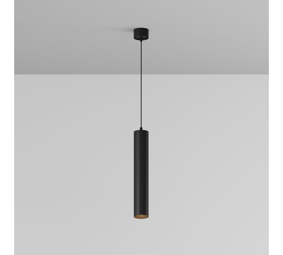 Изображение товара Подвесной светильник MAYTONI focus led 12w алюминий черный P072PL-L12B3K-1