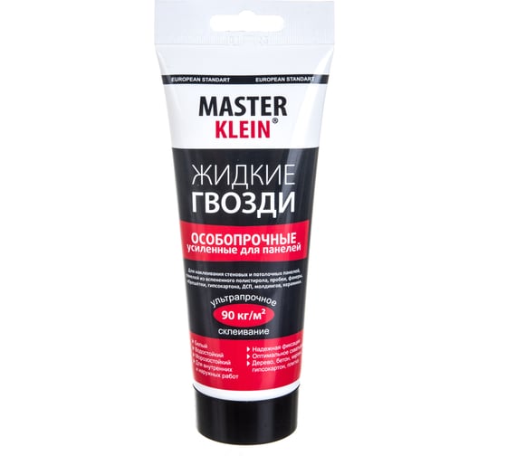 Изображение товара Жидкие гвозди Master Klein особопрочные для панелей белые туба 200мл 1325