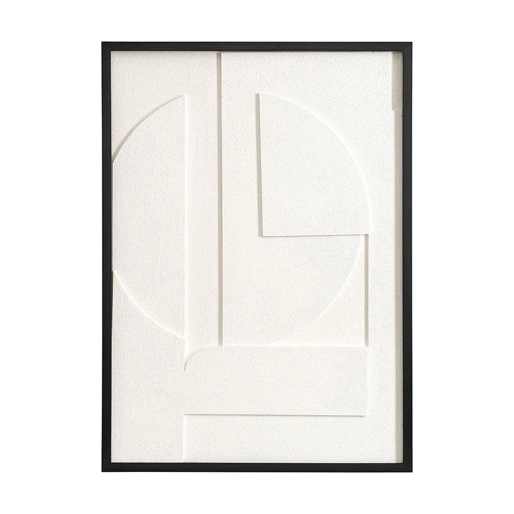 Изображение товара Декоративное панно Bergenson Bjorn 3D минимализм размеры 50x70 см бело-бежевый