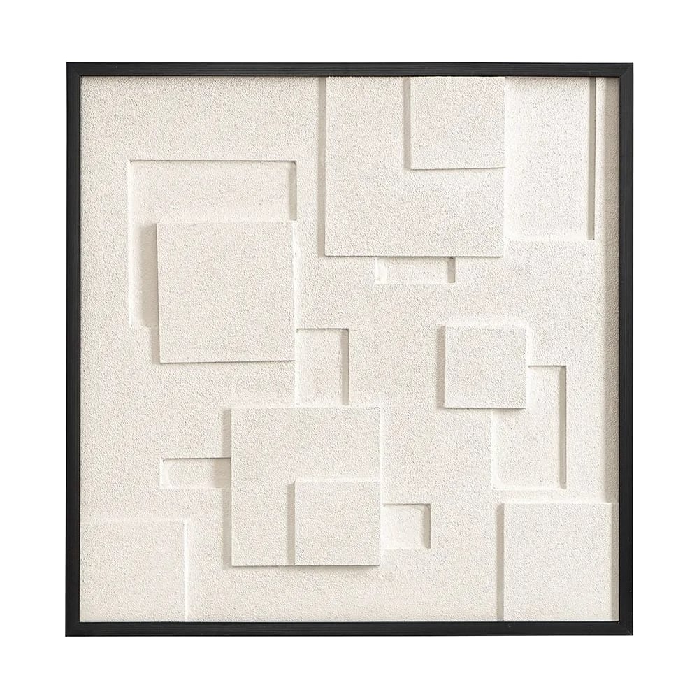 Изображение товара Декоративное панно Bergenson Bjorn 3D 60x60 см черное стильное украшение интерьера