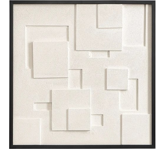 Изображение товара Декоративное панно Bergenson Bjorn с эффектом 3D Minimalism, 60x60 см, черный BB0000588