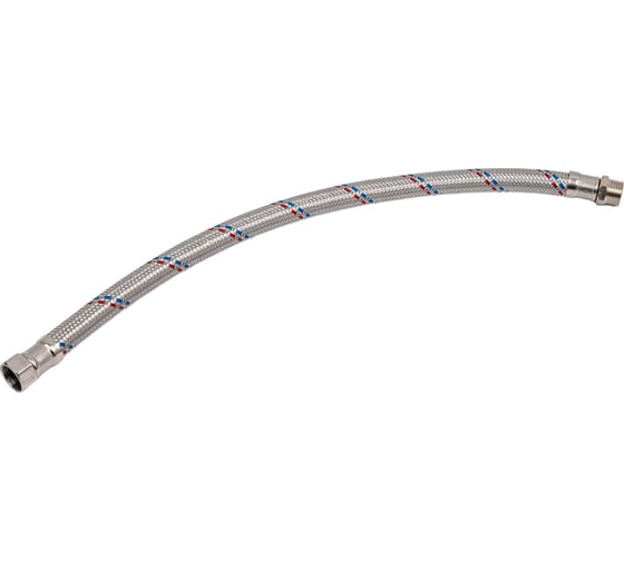 Изображение товара Гибкая подводка для воды гигант из нержавеющей стали TР-сантехника 50см г/ш 1/2 26476