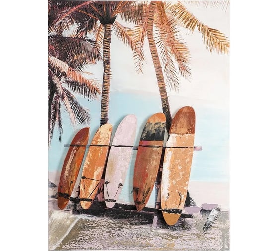 Изображение товара Декоративное панно Bergenson Bjorn с эффектом 3D Surf, Board, 50x70 см BB0000594