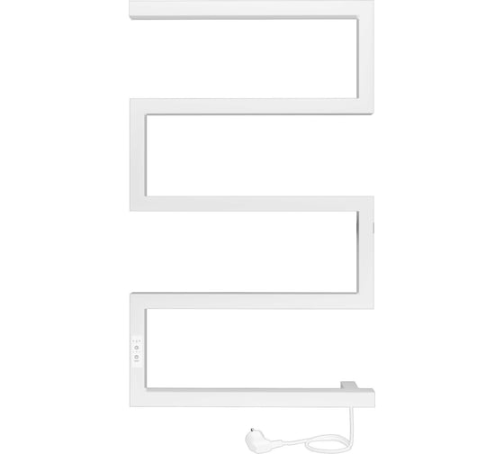 Изображение товара Электрический полотенцесушитель INDIGO Sparta electro 80/50 таймер, скрытый провод справа, белый матовый DGS80-50WMRt