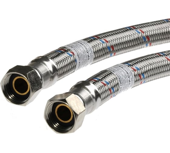 Изображение товара Гибкая подводка для воды гигант из нержавеющей стали TР 40см г/г 1 26458