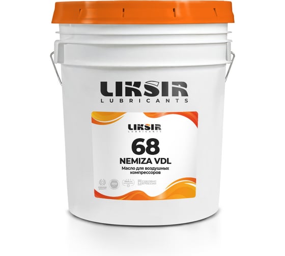 Изображение товара Компрессорное масло LIKSIR на основе РАО NEMIZA VDL 68, 20л 201109