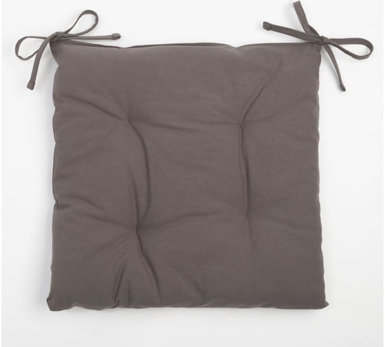 Изображение товара Сидушка на стул Этель Kitchen 42x42 см, серая, 100% хлопок, саржа 220 г/м2 7865988