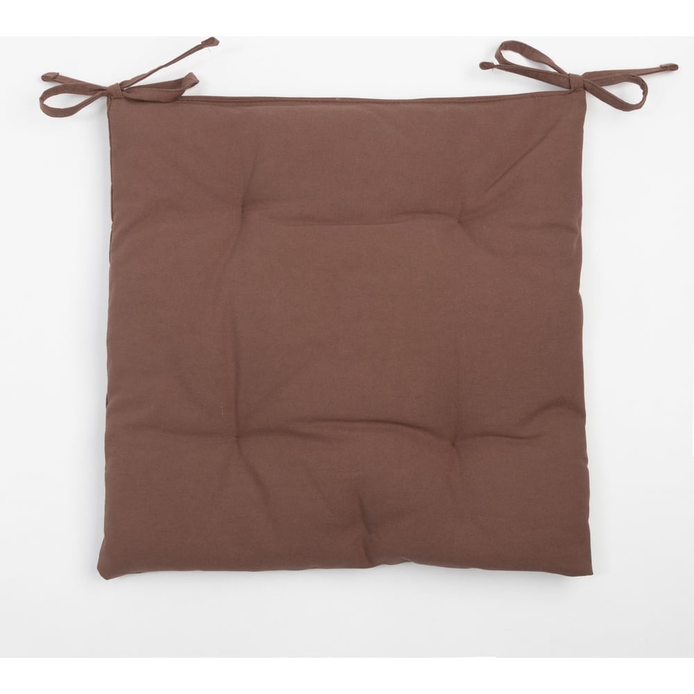 Изображение товара Сидушка на стул Этель Kitchen 42x42 см, коричневая, 100% хлопок, саржа 220 г/м2 7866010