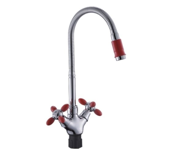 Изображение товара Смеситель для кухни Эверест с высоким изливом крепление гайка B58-071C