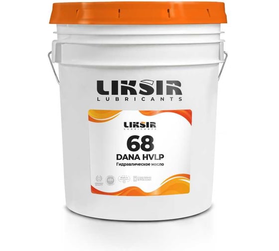 Изображение товара Беззольное гидравлическое масло на основе РАО DANA HVLP 68, 20л LIKSIR 200109