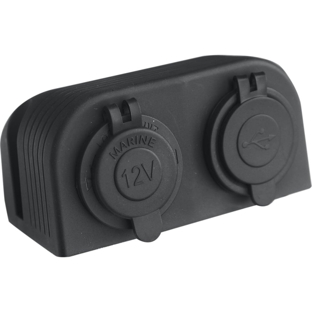 Изображение товара Комбинированная розетка с USB РИФ 3,1А RIF22-4-1009200, IP68, монтаж в отверстие