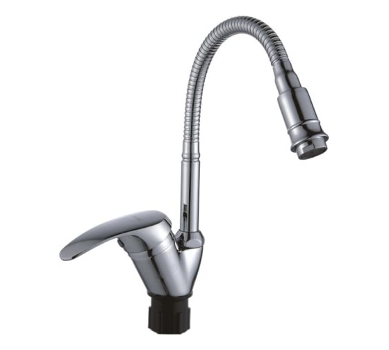 Изображение товара Однорычажный смеситель для кухни Эверест с гибким изливом и возможностью регулировки изливом B58-022