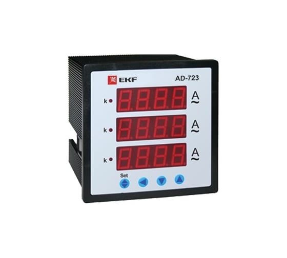 Изображение товара Цифровой трехфазный амперметр  EKF на панель PROxima ad-723