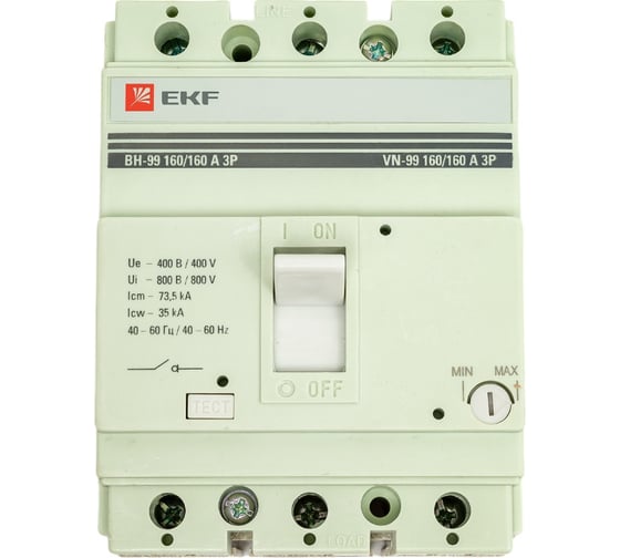 Изображение товара Выключатель нагрузки EKF ВН-99 PROxima 160/160А 3P sl99-160-160