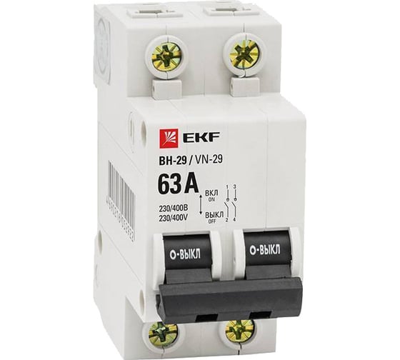 Изображение товара Выключатель нагрузки EKF 3P ВН-29 Basic 25А SL29-3-25-bas