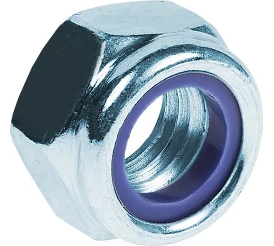 Изображение товара Гайка М10 с контрящим кольцом Промрукав (DIN 985) 100 шт. PR08.3668