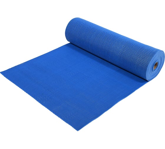 Изображение товара Коврик-дорожка VORTEX ПВХ Zig-Zag 5 мм 0,9х10 м, против скольжения, голубой 22158