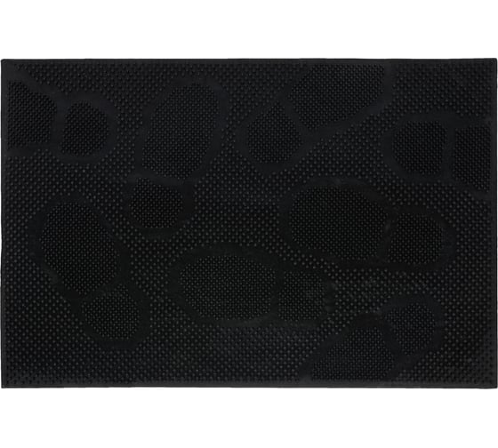 Изображение товара Придверный коврик VORTEX 40х60 см, черный, следы 22462