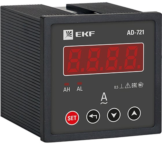 Изображение товара Однофазный цифровой амперметр EKF на панель PROxima ad-721