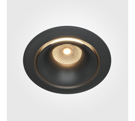 Изображение товара Встраиваемый светильник MAYTONI yin led 12w алюминий черный DL031-L12W3K-D-B